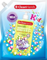  Chemia Mydło w płynie antybakteryjne CLEAN HANDS, guma balonowa, zapas, 1000ml