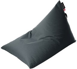 Qubo Vaikiškas sėdmaišis Qubo™ Tryangle Graphite Pop Fit, tamsiai pilkas