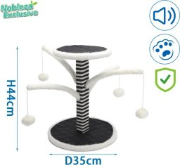 Nobleza Nobleza Exclusive drapak-legowisko z piłeczkami do zabawy dla kota Nobleza Exclusive drapak-legowisko z piłeczkami do zabawy dla kota