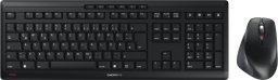 Klawiatura + mysz Cherry CHERRY Desktop STREAM COMFORT Wireless [DE] black Mouse+Keyboard, Fullsize, Silent