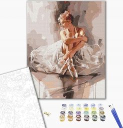 BRUSHME Malowanie po numerach BRUSHME, 40x50 cm, balerina w obłoku czułości, 1 szt.