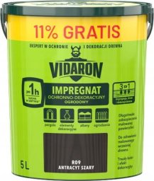 VIDARON Vidaron impregnat ogrodowy 5L antracytowy szary ochronno-dekoracyjny