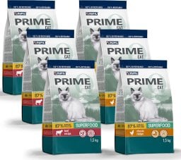 PUPIL Prime Karma sucha dla kota PUPIL Prime 6 x 1,5 kg MIX