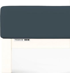 Schlaf-Gut Prześcieradło Schlafgut Premium 180x200-200x220 Gray Deep 556 - XL