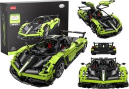 Rastar Klocki Konstrukcyjne Auto RC Rastar 1:8 Pagani Huyara BC Zielone 2896 Elementów