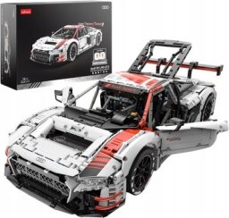 Rastar Klocki Konstrukcyjne Auto RC 1:8 Audi R8 GT3 Rastar Białe 3322 Elementy