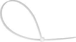 Organizer Alcasa Alcasa KAB-25T48 opaska kablowa Zwalniana opaska kablowa Nylon Przezroczysty 100 szt.