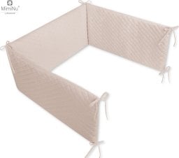 MimiNu MIMINU cot bumper, beige, 30x180 cm