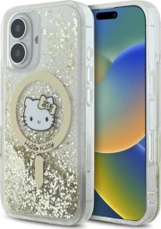 HelloKitty Hello Kitty HKHMP16SLGDIH iPhone 16 6.1"  biały złoty/white gold hardcase Liquid Glitter Fever MagSafe