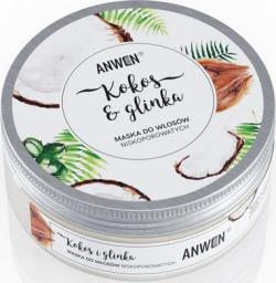  Anwen Kokos i Glinka - Maska do włosów niskoporowatych 200ml
