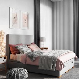 Bofurniture Łóżko Kantana kontynentalne 200x200 cm, Grupa Premium, Pojemnik: Tak