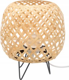Lampa stołowa Giftdecor Lampa bambusowa pleciona OVAL stołowa, 20 x 23 cm