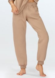 Dkaren Spodnie Rehema CAPPUCCINO BAWEŁNA GRUBA (kolor CAPPUCCINO, rozmiar 2xl)
