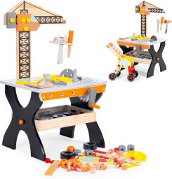 Ecotoys Drewniany warsztat dla dzieci stół narzędziowy ECOTOYS