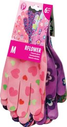 Reis Rękawice ogrodowe / Kolorowe / RFLOWER - 6 Par (8 - M)
