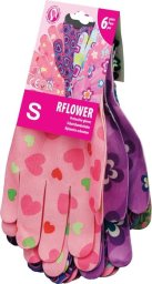 Reis Rękawice ogrodowe / Kolorowe / RFLOWER - 6 Par (7 - S)