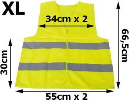  Pako Kamizelka Odblaskowa Żółta (XL)