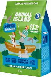 Animal Island ANIMAL ISLAND Łosoś - Karma sucha dla psów - 3kg