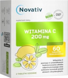 Medicinae Novativ Witamina C 200mg, 60 tabletek powlekanych