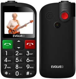 Telefon komórkowy Evolveo EVOLVEO Telefon komórkowy dla seniorów z ładowarką EasyPhone FL czarny