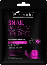 Bielenda BIELENDA Snail BS Maska czarna w płacie rozświetlająco - odżywcza