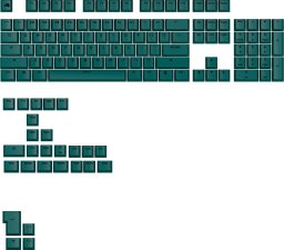 Glorious GPBT Basics Keycaps (GLO-KB-ACC-KC-GPBT-BA-TGRN-US)