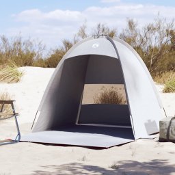  vidaXL Namiot plażowy, 3-os., szary, wodoszczelny