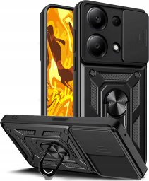 Hello Case ETUI PANCERNE DO XIAOMI REDMI NOTE 13 PRO CZARNE OBUDOWA ARMOR HOLDER RING