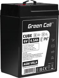 Green Cell Green Cell Cube AGM VRLA IP54 6V 4.5Ah bezobsługowy akumulator do systemu alarmowego kasy fiskalnej zabawki