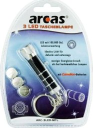 Breloczek Camelion Camelion ARCAS 3 LED Keychain / extra stable aluminium housing / Powered by 3 x LR44 / AG13 Alkaline Button cell batteries (included) / sturdy key ring