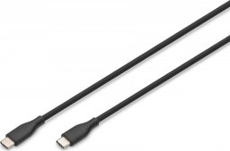 Kabel USB Digitus USB-C - USB-C 0.5 m Czarny (AK-300341-005-S)