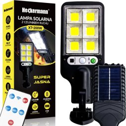 Kinkiet Heckermann Lampa solarna zewnętrzna Heckermann XT-200W