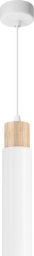 Lampa wisząca Candellux Claro lampa wisząca biały 1x15W GU10 klosz biały+drewniany  31-27764
