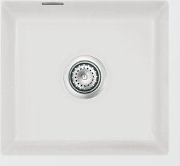 Zlewozmywak SYSTEMCERAM Systemceram Mera 42 U Satin, zlewozmywak ceramiczny, korek manualny