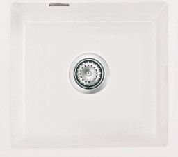 Zlewozmywak SYSTEMCERAM Systemceram Mera 42 U Gronland, zlewozmywak ceramiczny, korek manualny
