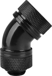 Thermaltake Złączka kątowa 45° PETG Pacific 1/4" x 16mm Czarna (CL-W096-CA00BL-A)