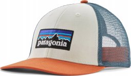 Patagonia Czapka p-6 logo lopro trucker hat-white-redtail rust-uni PATAGONIA