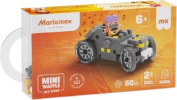 Marioinex Klocki Mini Waffle Autka 50 elementów Autko Wycigowe szare