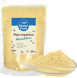 Global Food MĄKA MIGDAŁOWA 1kg (1000g) Migdały mielone BEZ SKÓRKI