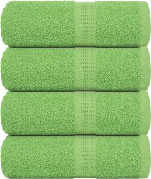 vidaXL vidaXL Ręczniczki, 4 szt, zielone, 30x30 cm, 360 g/m2, bawełna 100%