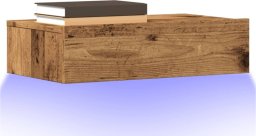 vidaXL vidaXL Szafka telewizyjna z LED, stare drewno, 60x35x15,5 cm