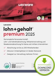 Program Lexware ESD / Lexware lohn+gehalt premium 2025 / Online Download