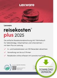 Program Lexware Lexware reisekosten plus 2025 "unbegrenzte Laufzeit" Download Księgowość