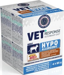 Vet Response Karma mokra dla kota VET RESPONSE HYPOALLERGENIC kaczka 4 x 85 g
