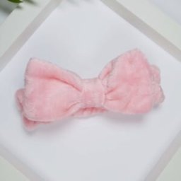 Yeye Opaska kosmetyczna do włosów gładka Różowy