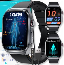 Smartwatch Active Band SMARTWATCH ZEGAREK WATCH DAMSKI MENU PL POLSKIE ROZMOWY MĘSKI AMOLED SPORT ET585