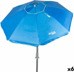  Aktive Slnenk Aktive Niebieski Poliester Aluminium 200 x 205 x 200 cm (6 Sztuk)