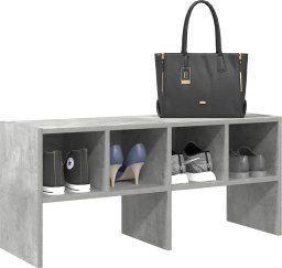 vidaXL vidaXL Stojak na buty, sztaplowany, szarość betonu, 89,5x30x40 cm