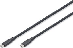 Kabel USB Digitus USB-C - USB-C 1 m Czarny (AK-300342-010-S)