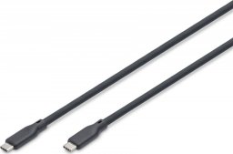 Kabel USB Digitus USB-C - USB-C 0.5 m Czarny (AK-300344-005-S)